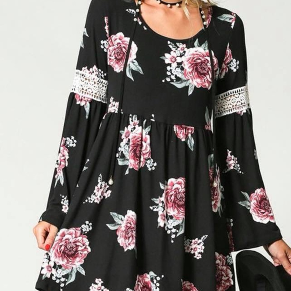 Black Floral Dress